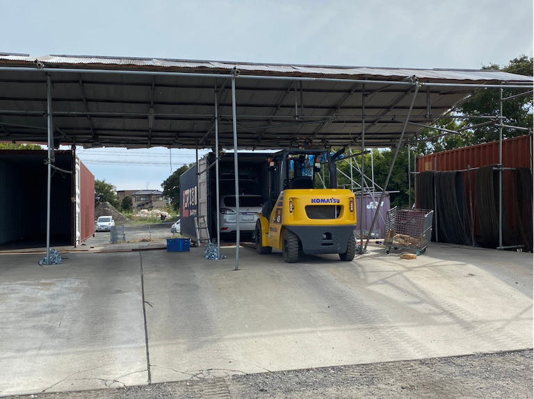 モンゴル向けを中心に毎月100本のコンテナバンニングを受託