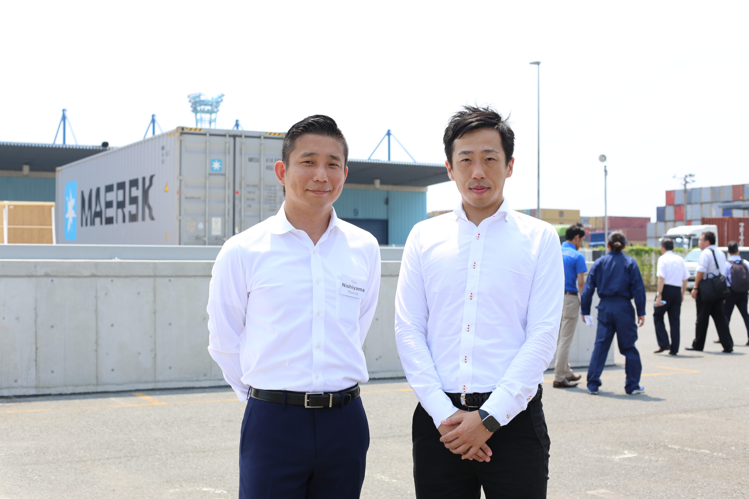 Left: Mr. Toru Nishiyama, Managing Director and President, North East Asia, Maersk. Right: Mr. Takahiro Ichiki, President and CEO, Sync Logistics 